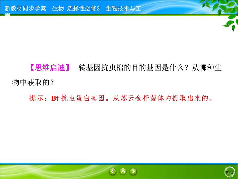 2021-2022学年高中生物新人教版选择性必修3 基因工程的应用 课件(89张)第6页