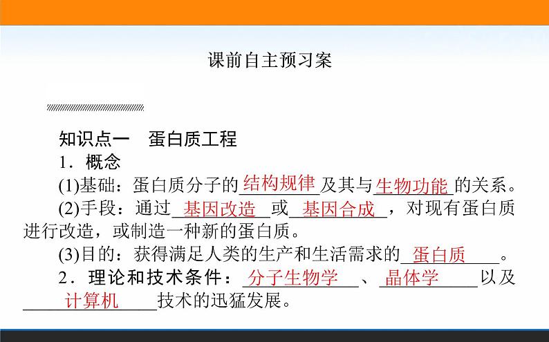 2021-2022学年高中生物新人教版选择性必修3 蛋白质工程的原理和应用 课件(63张)02