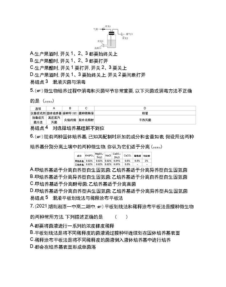 第一章复习提升-2022版生物选择性必修3人教版(2019) 同步练习 (Word含解析)02