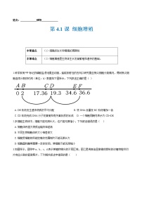 必修1《分子与细胞》第一节 细胞增殖巩固练习