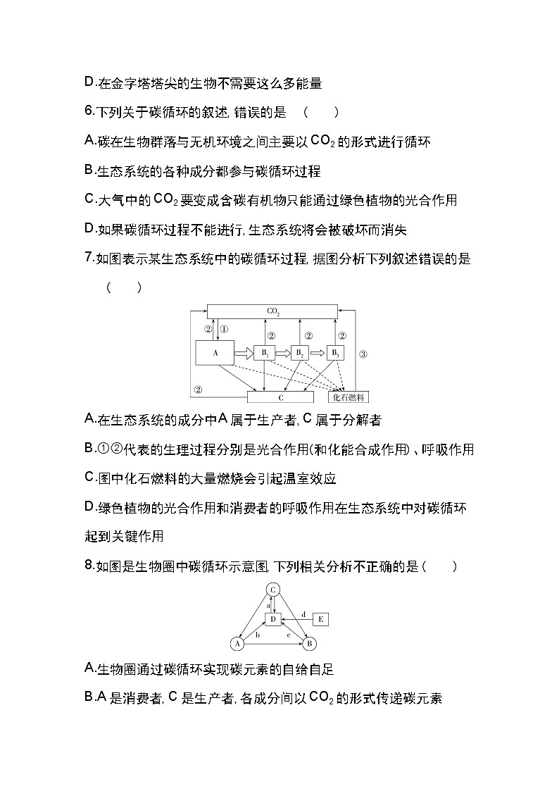 第5~6章达标检测-2022版生物必修3 人教版(新课标) 同步练习 (Word含解析)03