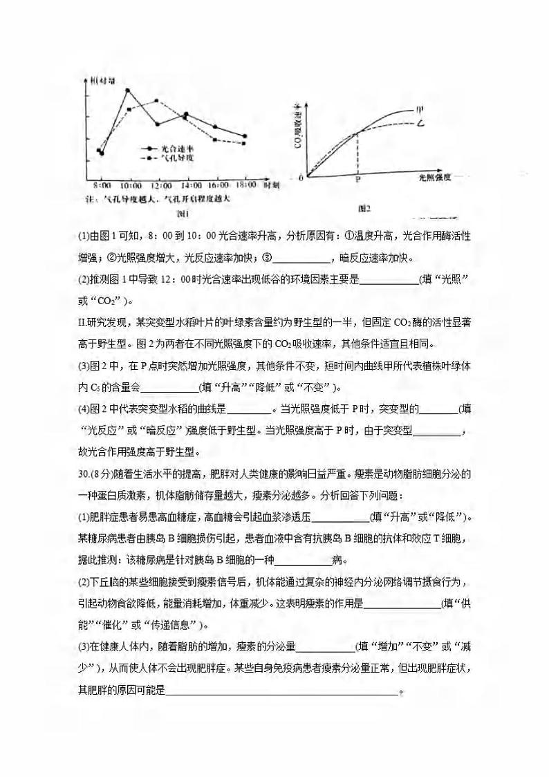 河南省济源2020届高三下学期第二次三市联考(二模)生物试题含答案第3页