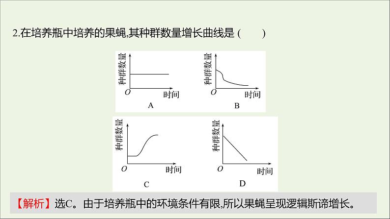 2021_2022学年新教材高中生物课时练2不同条件下种群的增长方式不同课件浙科版选择性必修2第4页