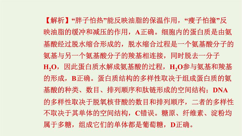 2021_2022学年新教材高中生物综合检测卷一课件浙科版必修第一册06