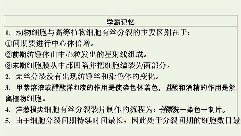 2021_2022学年新教材高中生物第6章细胞的生命历程第1节第2课时动物细胞的有丝分裂与观察根尖分生区组织细胞的有丝分裂课件新人教版必修1第4页