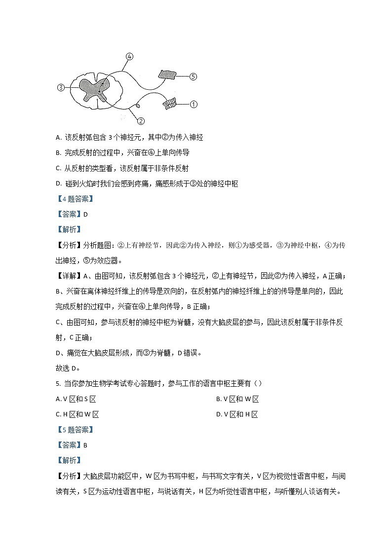 2022沧州高二上学期期末生物试题含解析第3页