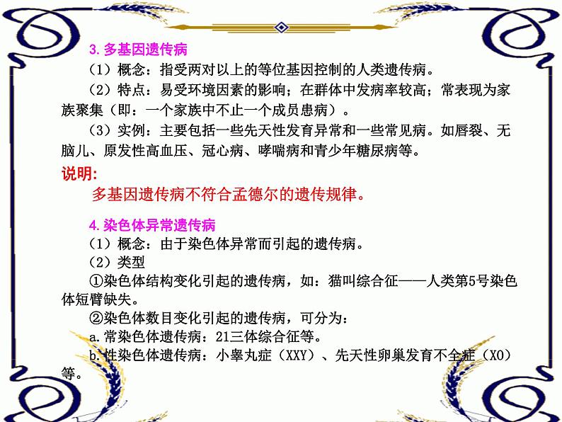 高中生物人教版必修2课件5.4 人类遗传病(一)(共14张PPT)第3页