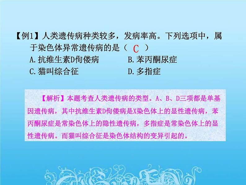 高中生物人教版必修2课件5.4 人类遗传病(一)(共14张PPT)第4页