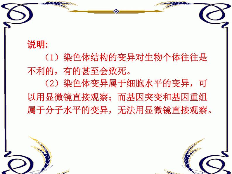 高中生物人教版必修2课件5.2 染色体变异(一)(共15张PPT)02