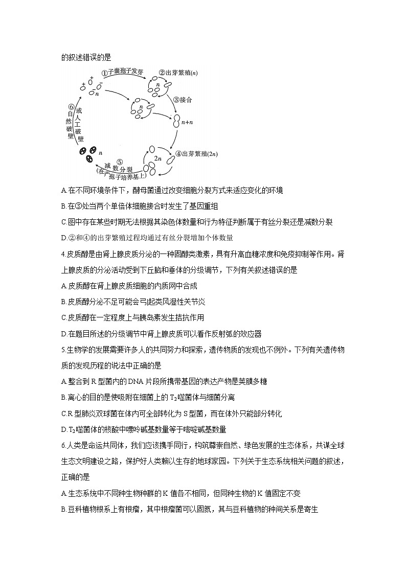 2022安徽省示范高中皖北协作区高三下学期3月联考试题(第24届)生物含答案第2页