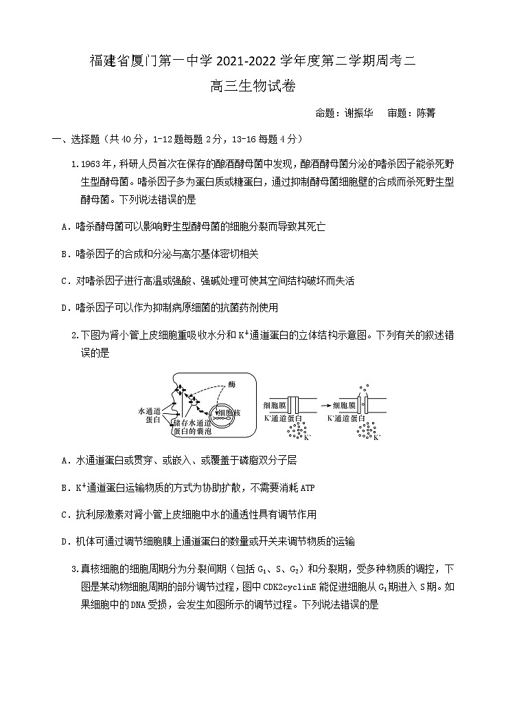 生物（含答案）第1頁(yè)