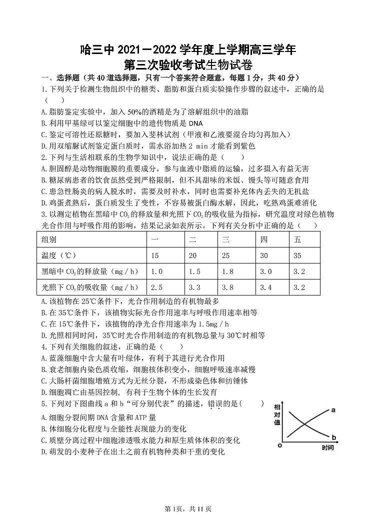 生物试卷第1页