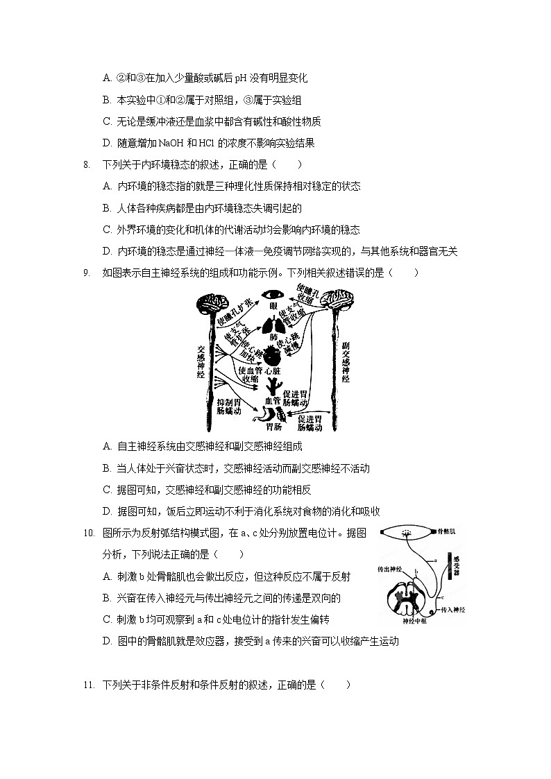 2021-2022学年河北省衡水市第十四中学高二3月月考生物试题含答案03