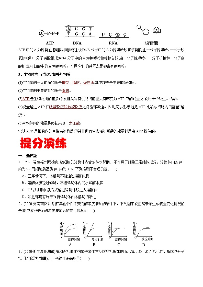 专题04 酶和ATP-备战2022年高考生物专题提分攻略(原卷版)第3页