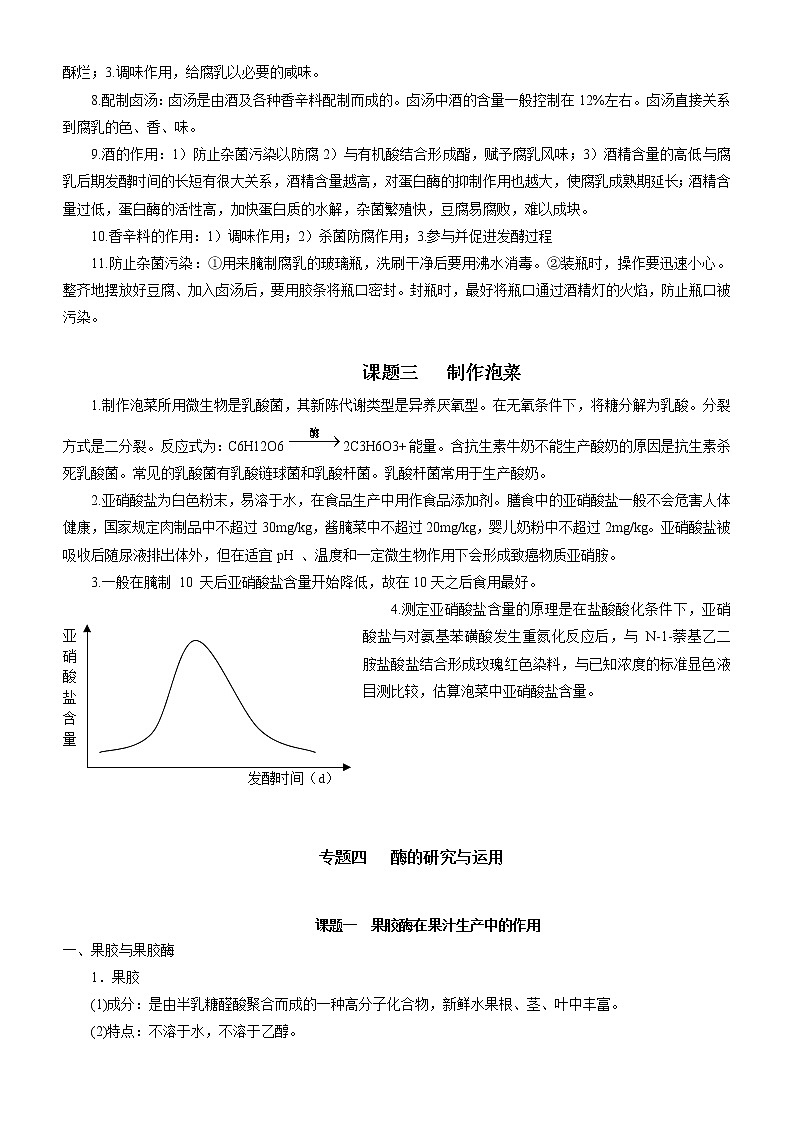 专题16 生物技术在食品加工及其他方面的应用-备战2022届高考生物二轮复习题型专练(解析版)第3页