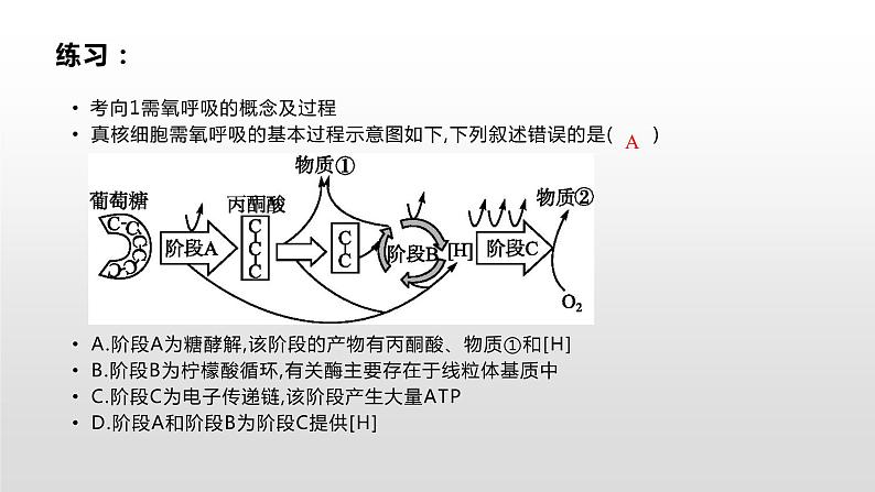学考复习5细胞呼吸 课件【新教材】2022届浙江高考生物学考复习(浙科版(2019))第8页