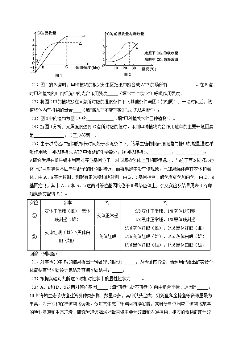 2022届高考生物仿真冲刺卷(全国卷)(2)第3页