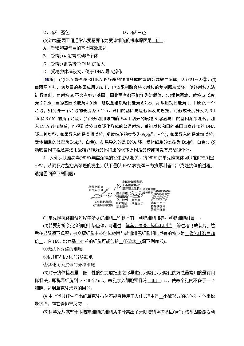 高考生物二轮复习精品练习:专题16《基因工程和细胞工程》(含详解)第3页