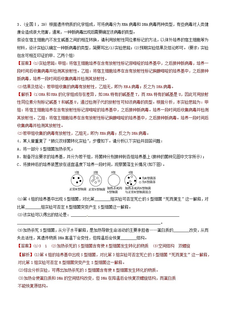 高考生物二轮复习核心考点冲刺专题06《遗传的分子基础》(含详解)03