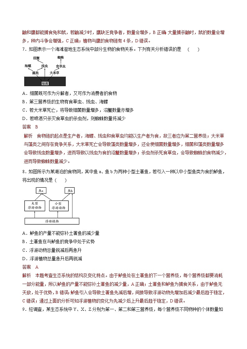 高考生物提分秘籍:专题33《生态系统的结构》热点难点突破(含答案)第3页