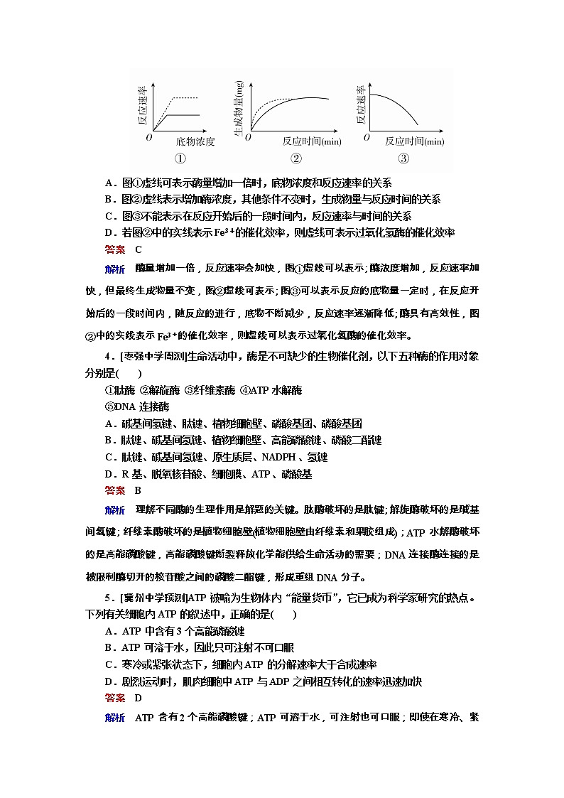 高考生物一轮复习专题训练:专题4《酶与ATP》(含详解)02