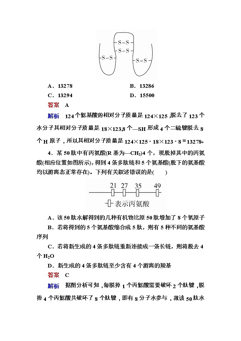 高考生物一轮对点训练:1-2 蛋白质的结构与功能 b Word版含解析第2页