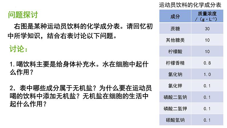 2.2细胞中的无机物课件(28张PPT)第2页