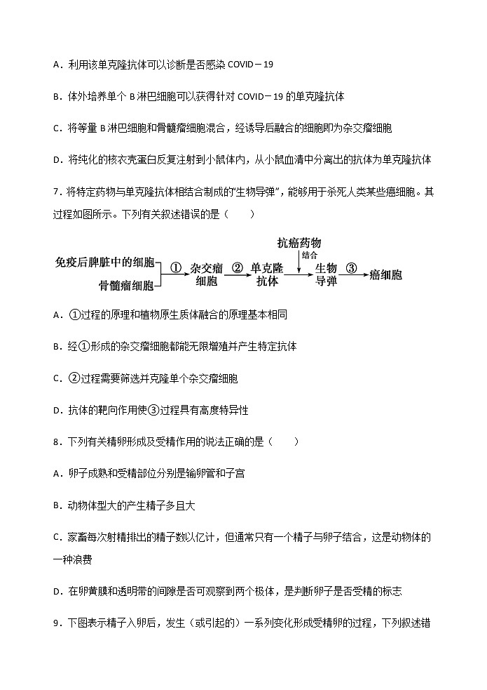 2021-2022学年河北省衡水市武强中学高二下学期期中考试生物试题含答案第3页