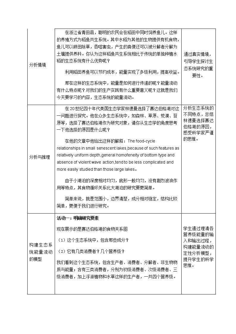 3.2 生态系统的能量流动 教学设计第2页