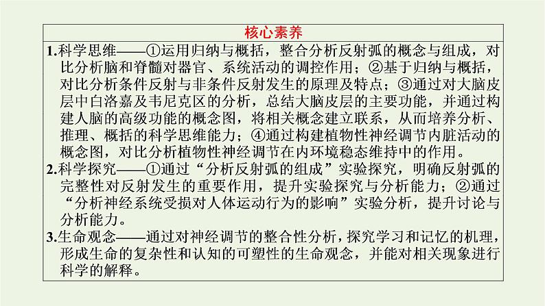 2022年新教材高中生物第二章神经调节第三节人体通过神经调节对刺激做出反应课件浙科版选择性必修1第3页