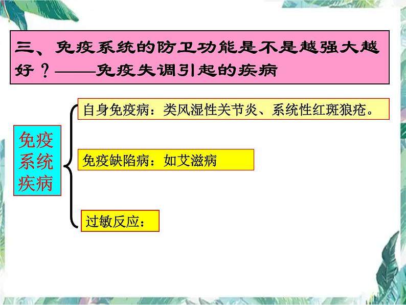 免疫调节 高考生物一轮复习优质课件第7页
