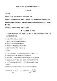 2021陕西省咸阳市高三第一次模拟考试生物试卷及答案