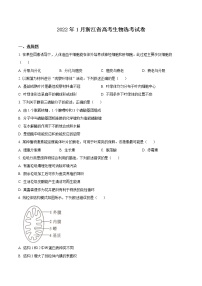 2022年1月浙江省普通高校招生选考：生物试题及答案