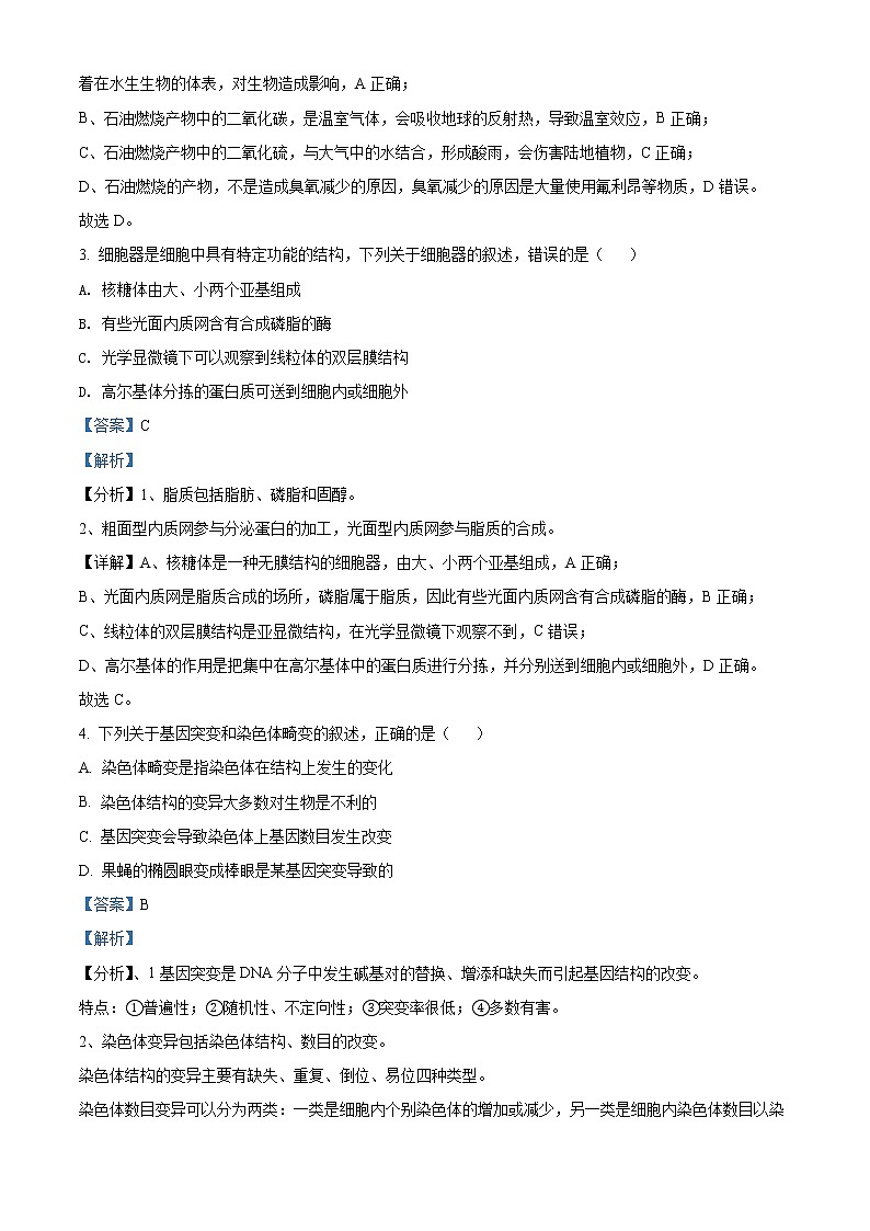 鐢熺墿绛旀第2页