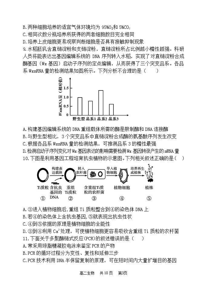 辽宁省六校2021-2022学年高二下学期期中联考考试生物试卷(含答案)第3页