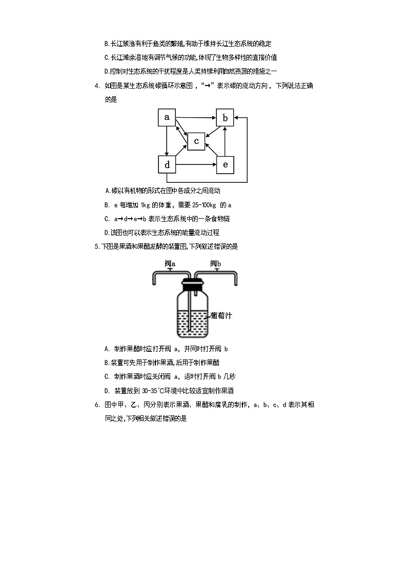 遂宁市2021年上期期末质量监测高二生物试题第2页