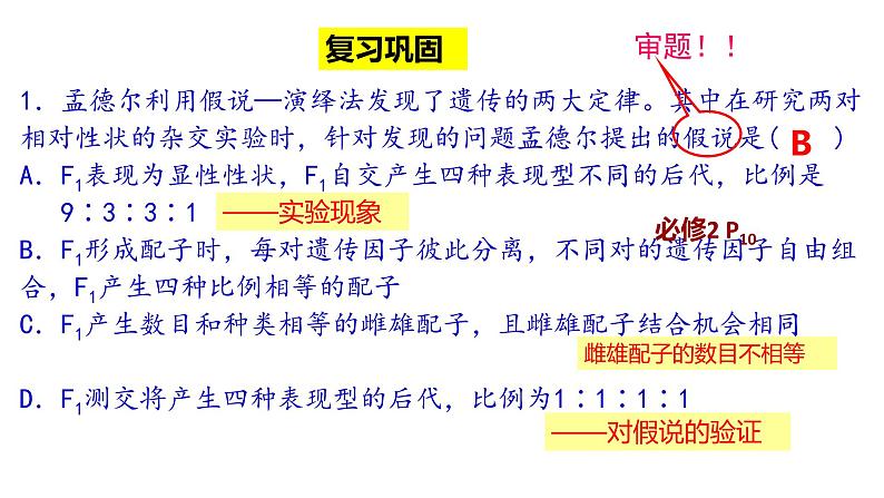 1.2 自由组合定律的应用与解题策略 课件【新教材】2020-2021学年高一生物人教版(2019)必修二第2页