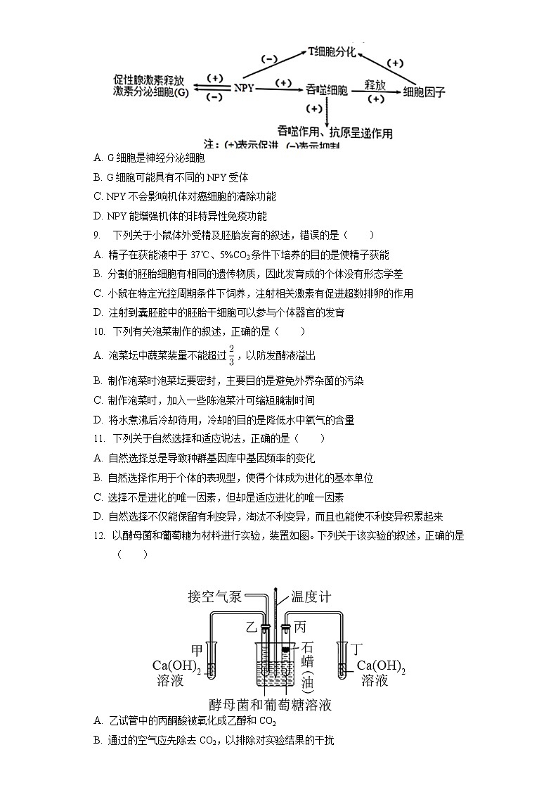 2022年浙江省杭州二中、温州中学、金华一中高考生物模拟试卷(含答案解析)第3页