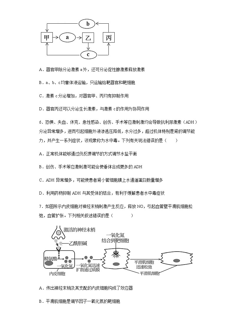 2021-2022学年河北省沧州市盐山中学高二上学期期中生物试题含解析第3页