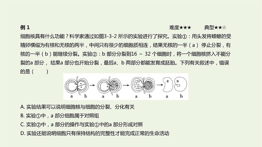 新人教版高中生物必修1第3章細(xì)胞的基本結(jié)構(gòu)第3節(jié)細(xì)胞核的結(jié)構(gòu)和功能課件第8頁