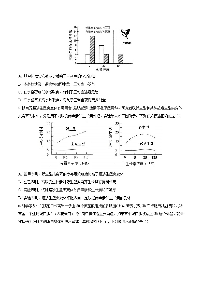 2021滁州定远县民族中学高三5月模拟检测理综生物试题含答案第2页
