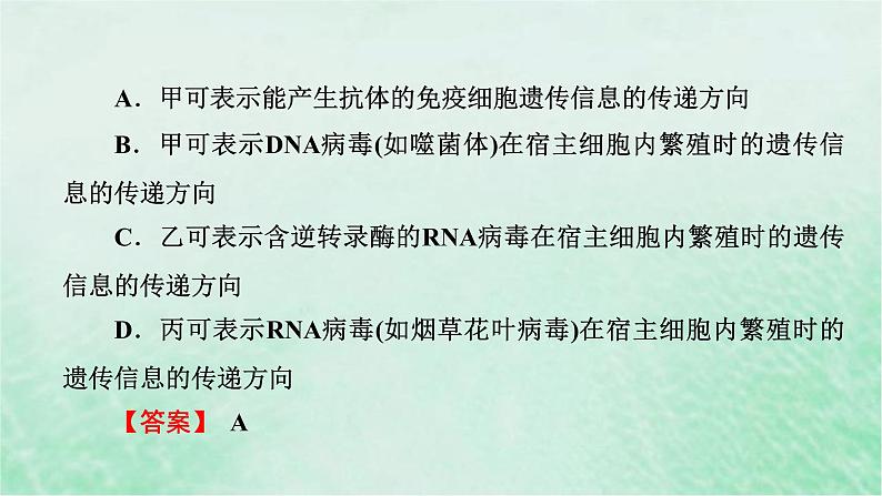高考生物二轮复习热点专训5信息传递课件第4页
