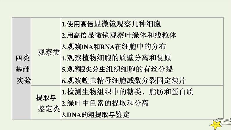 高考生物二轮复习板块4实验与探究专题12教材基础实验分类归纳课件06