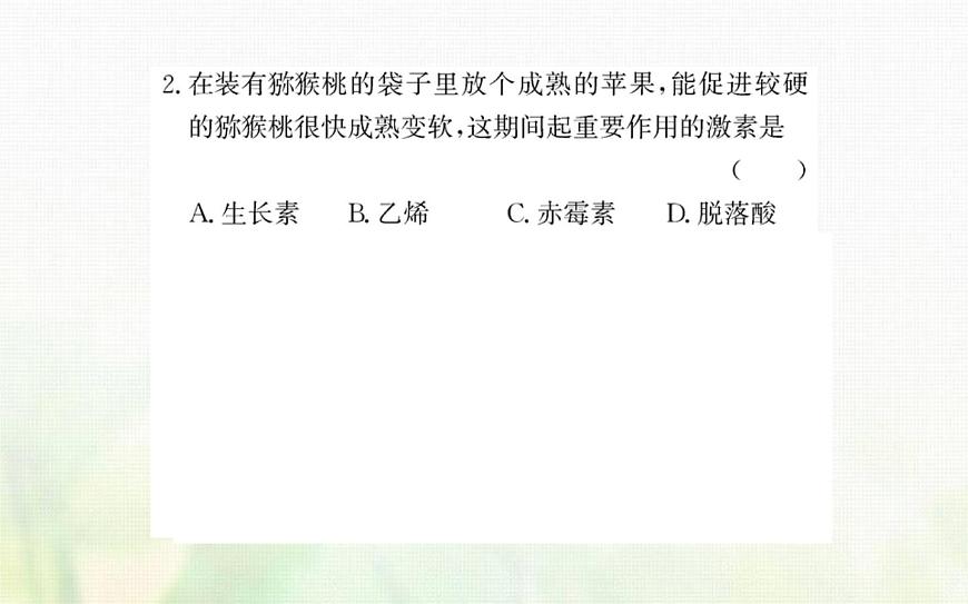 新人教版高中生物選擇性必修1第5章植物生命活動的調節(jié)階段復習課課件第5頁