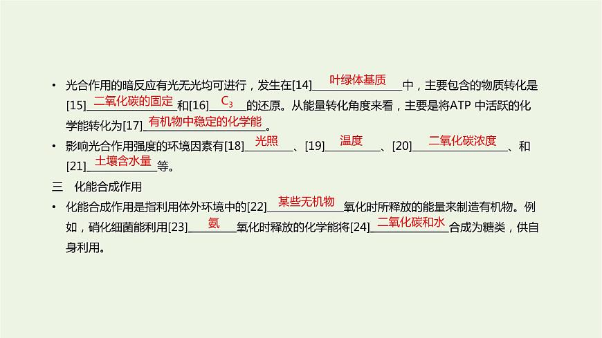 新人教版高中生物必修1第5章細(xì)胞的能量供應(yīng)和利用第4節(jié)光合作用與能量轉(zhuǎn)化課件第5頁