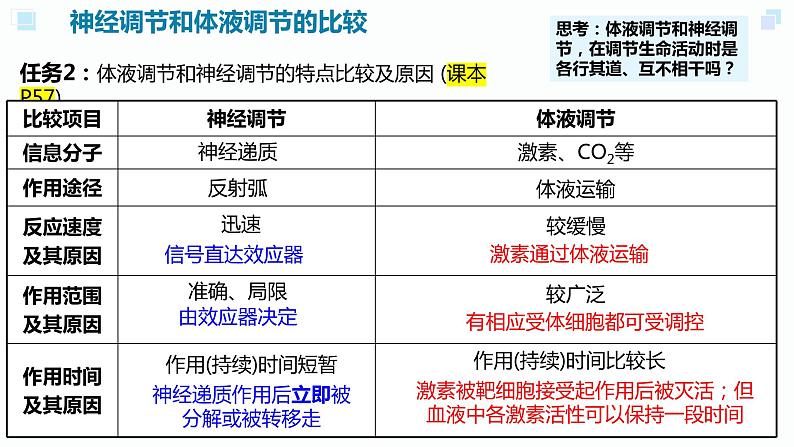 高中生物 体液调节与神经调节的关系(第二课时) 课件第8页