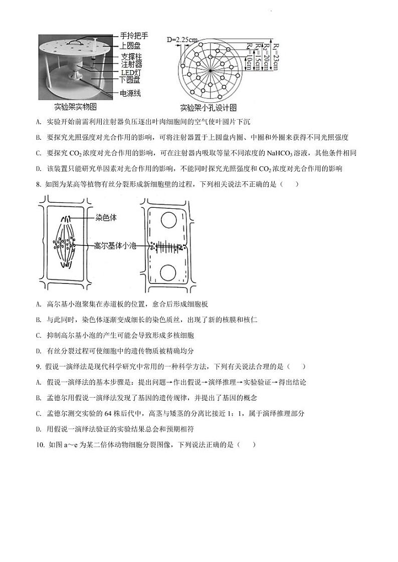 2023年河南省安阳市高三年级TOP二十名校调研摸底考试生物试题含答案第3页
