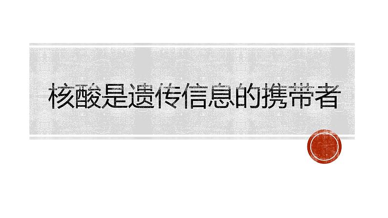 2.5核酸是遗传信息的携带者--高一上学期生物人教版必修1第1页