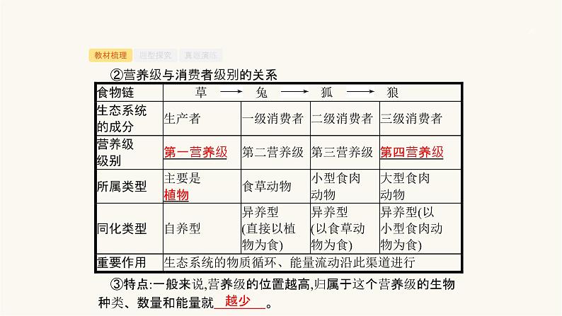 高考生物一轮复习第28讲生态系统的营养结构、生产量和生物量课件05