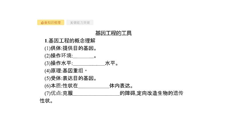 高考生物一轮复习第36讲基因工程课件第3页